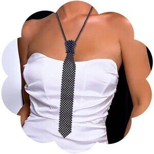 Elegant Beaded Neck Tie Necklace – Statement Jewelry for Women